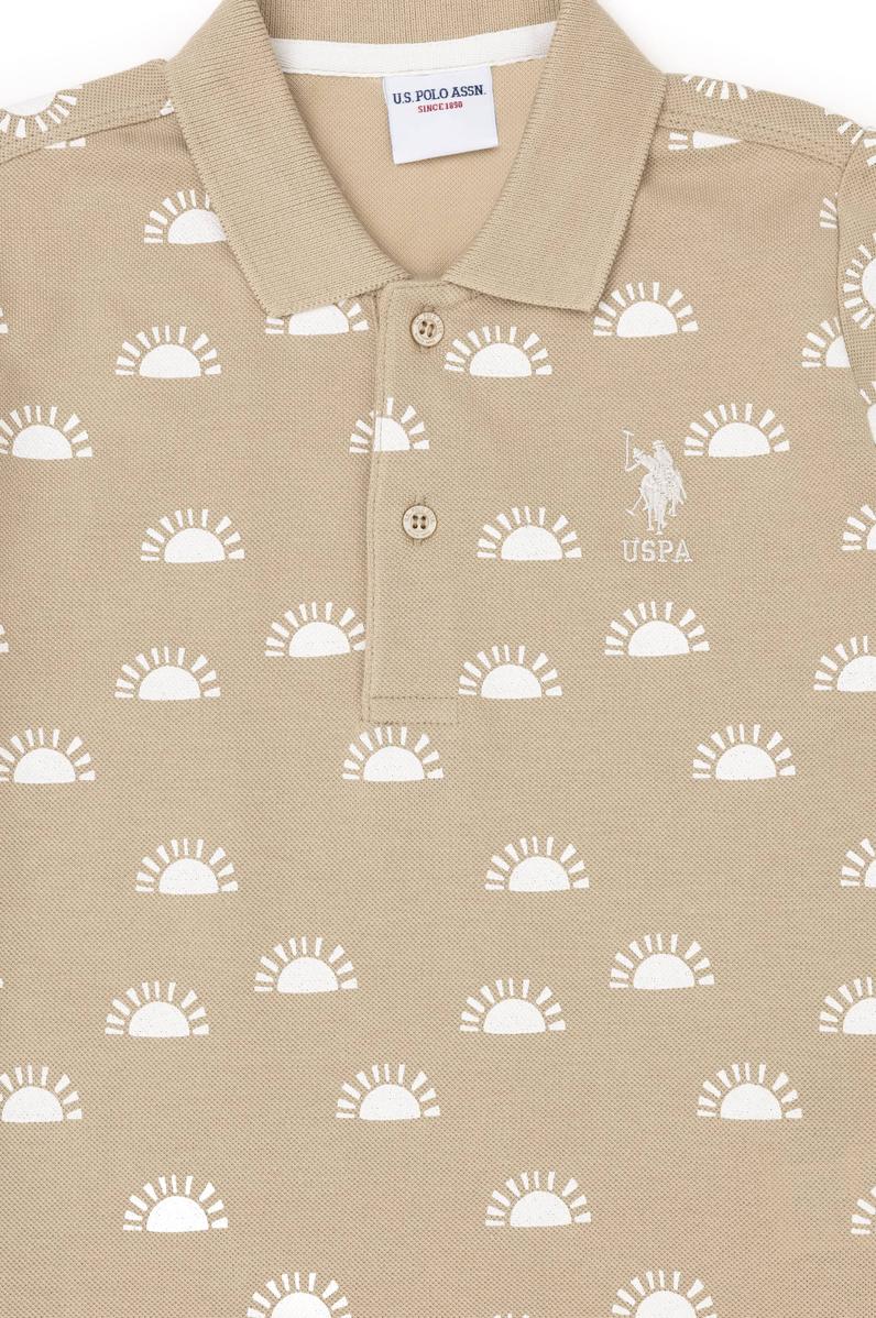 Erkek Çocuk Açık Haki Polo Yaka Tişört