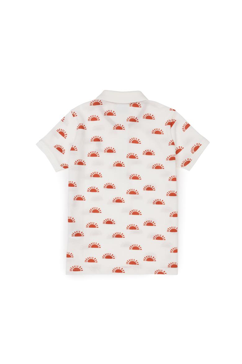 Erkek Çocuk Ekru Polo Yaka Tişört - 50281522018