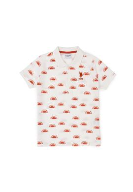 Erkek Çocuk Ekru Polo Yaka Tişört - 50281522018