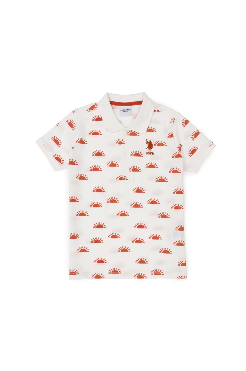 Erkek Çocuk Ekru Polo Yaka Tişört