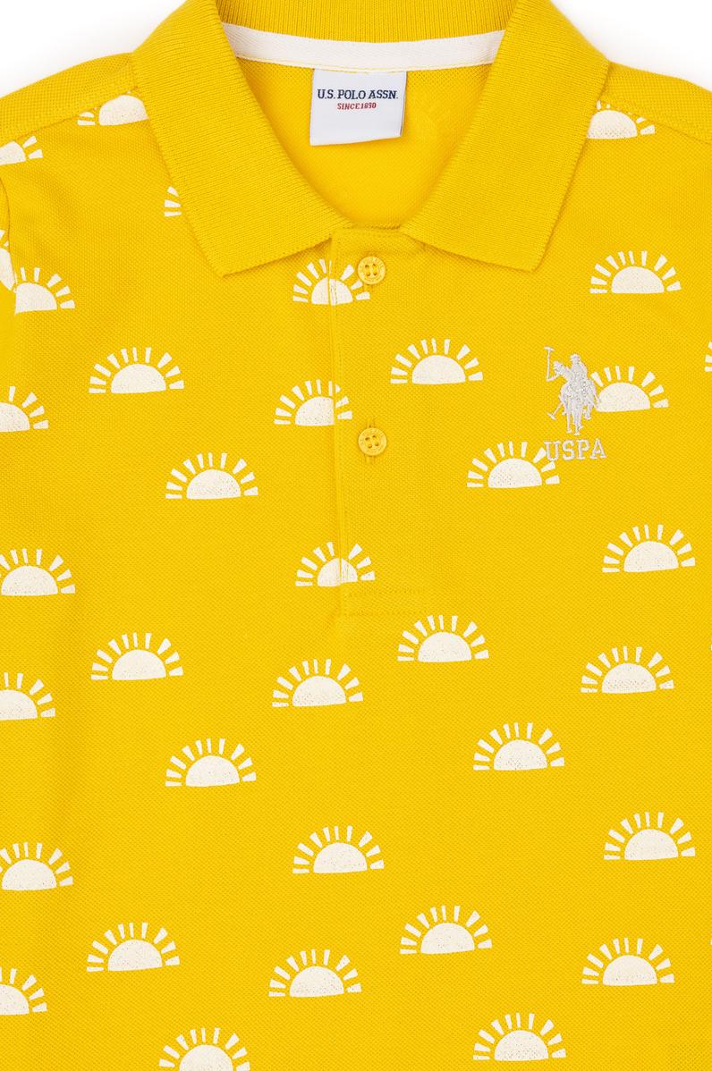 Erkek Çocuk Safran Polo Yaka Tişört