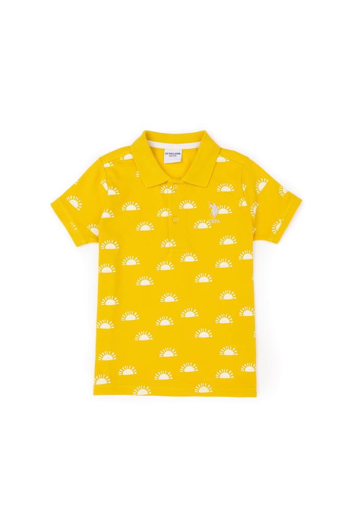 Erkek Çocuk Safran Polo Yaka Tişört