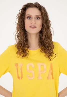 Kadın Sarı Basic Tişört - 50262658110