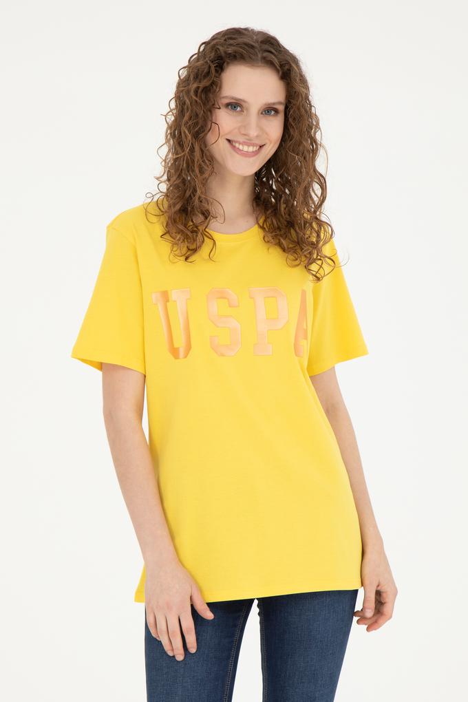 Kadın Sarı Basic Tişört