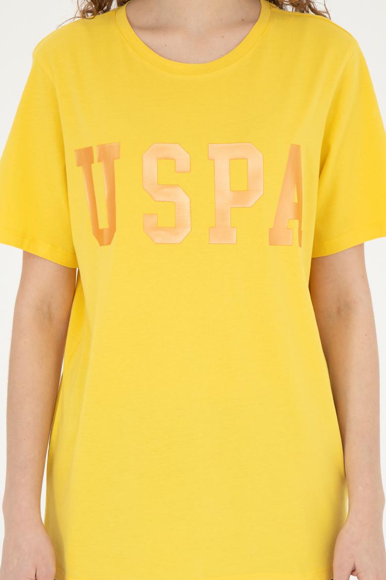 Kadın Sarı Basic Tişört - 50262658110