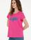 Kadın Fuşya Bisiklet Yaka Tişört