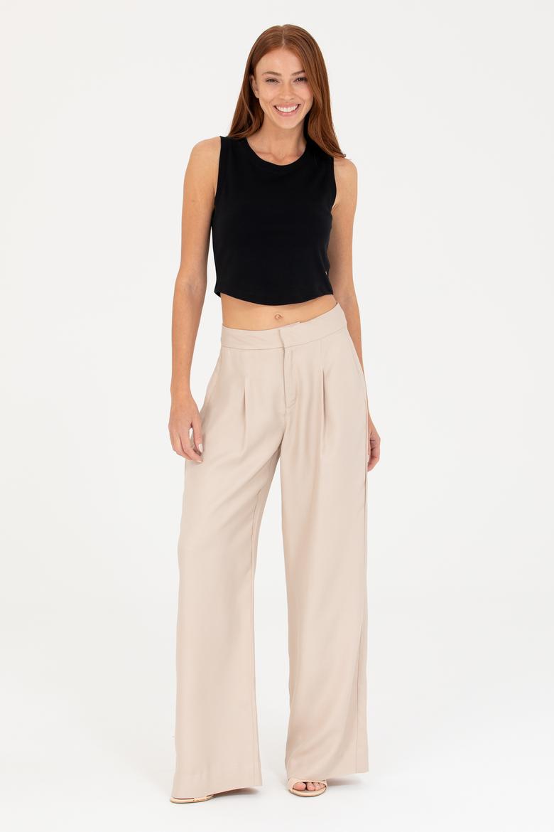 Kadın Siyah Basic Tişört - 50270100012