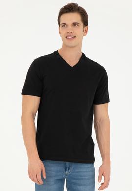 Erkek Siyah Basic Tişört - 50284632091