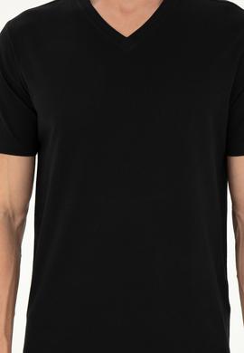 Erkek Siyah Basic Tişört - 50284632091