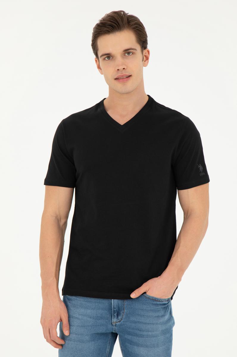 Erkek Siyah Basic Tişört