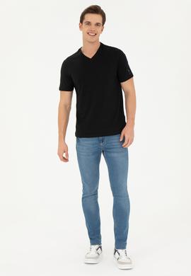 Erkek Siyah Basic Tişört - 50284632091