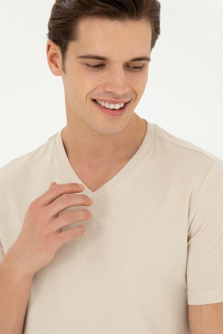 Erkek Taş Basic Tişört - 50284632106