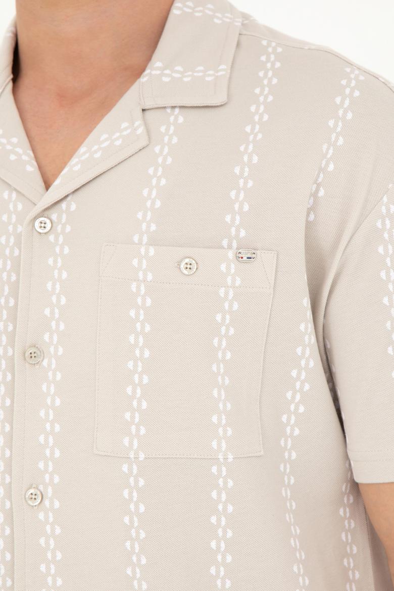 Erkek Taş Comfort Polo Yaka Tişört - 50263257015