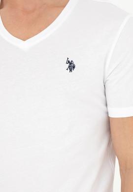 Erkek Beyaz Basic V Yaka Tişört - 50262975013