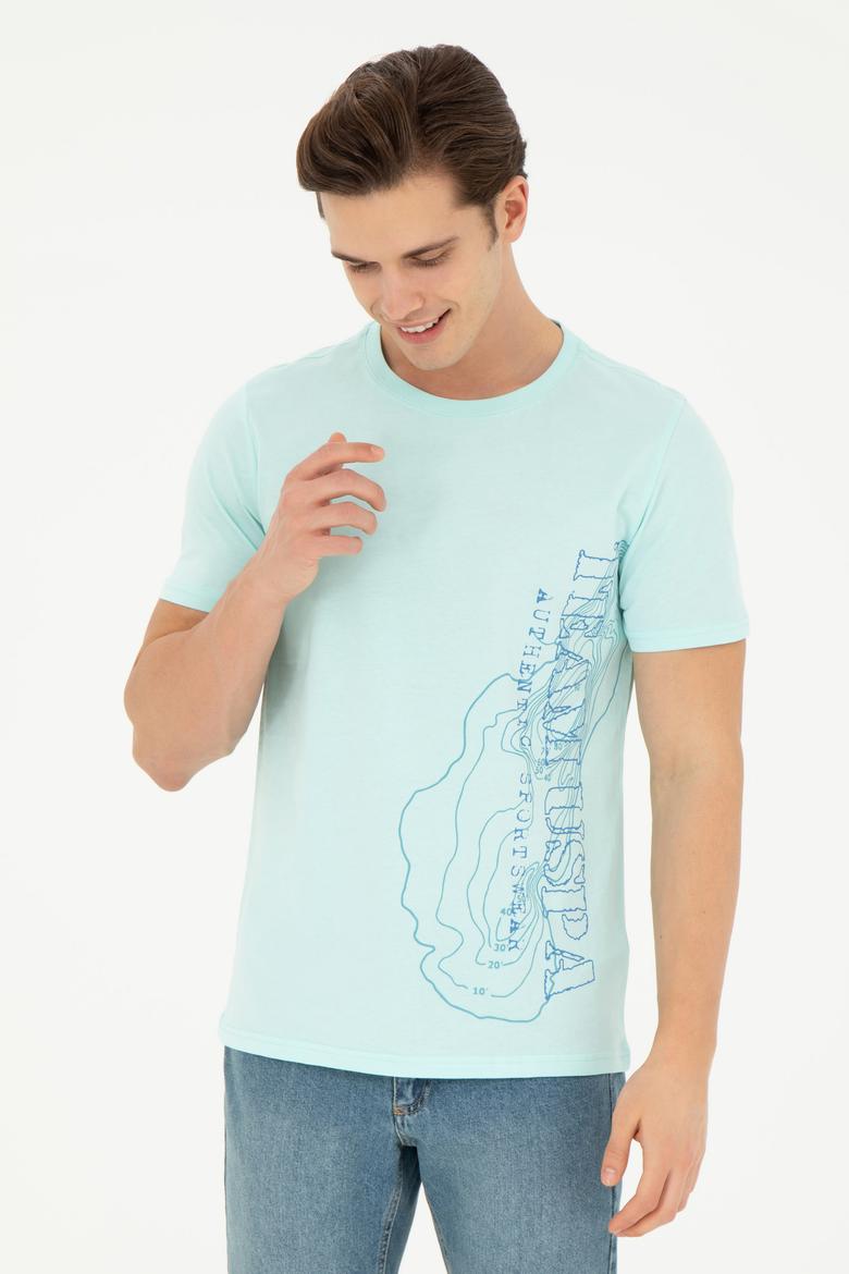 Erkek Nil Bisiklet Yaka Tişört - 50263395033