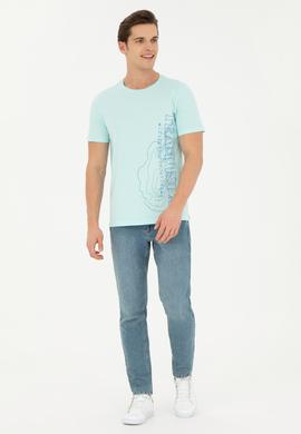 Erkek Nil Bisiklet Yaka Tişört - 50263395033