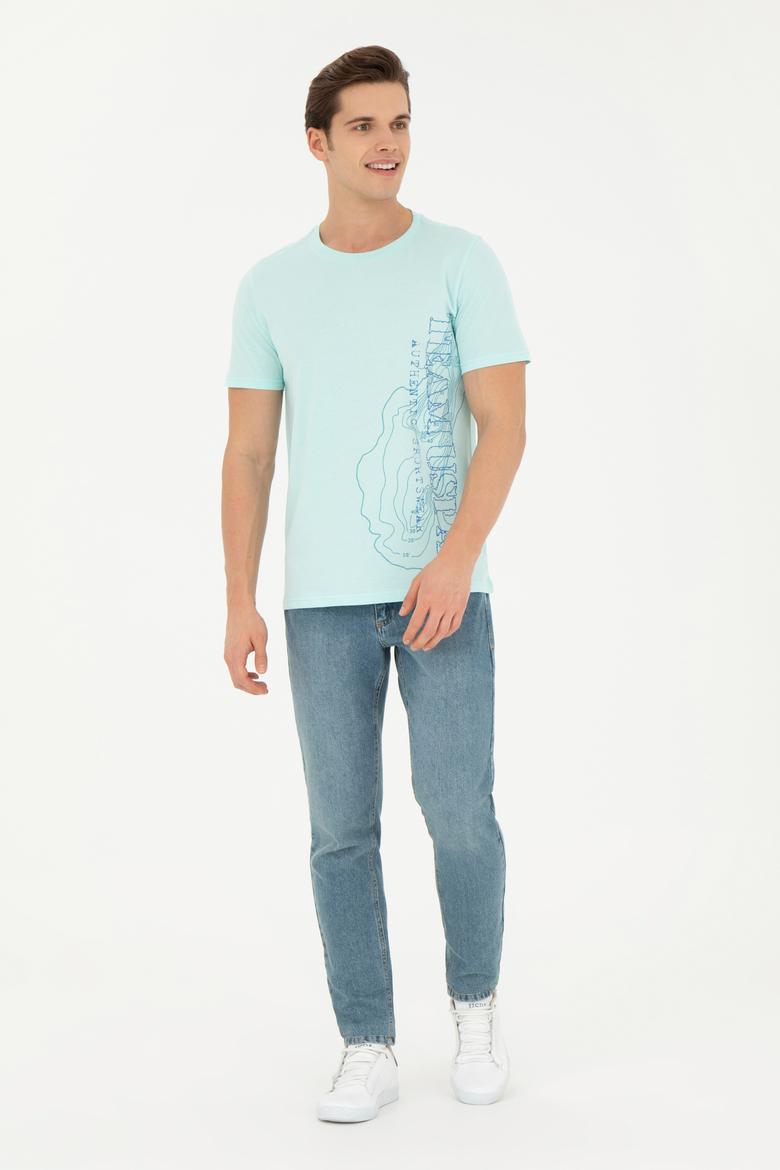 Erkek Nil Bisiklet Yaka Tişört - 50263395033