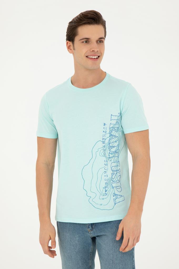 Erkek Nil Bisiklet Yaka Tişört