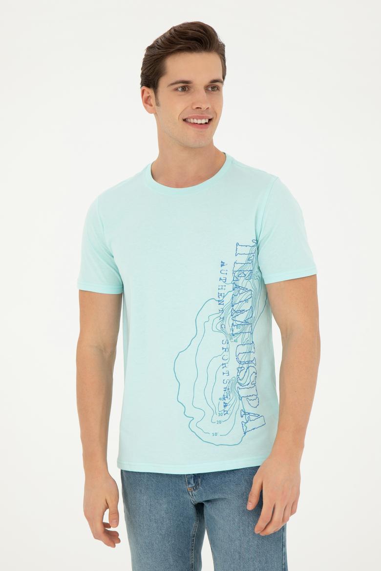 Erkek Nil Bisiklet Yaka Tişört