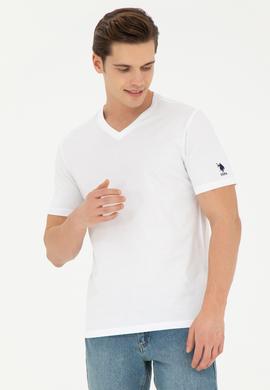 Erkek Beyaz Basic Tişört - 50284632013