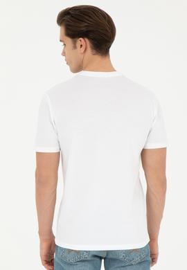 Erkek Beyaz Basic Tişört - 50284632013