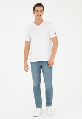 Erkek Beyaz Basic Tişört - 50284632013