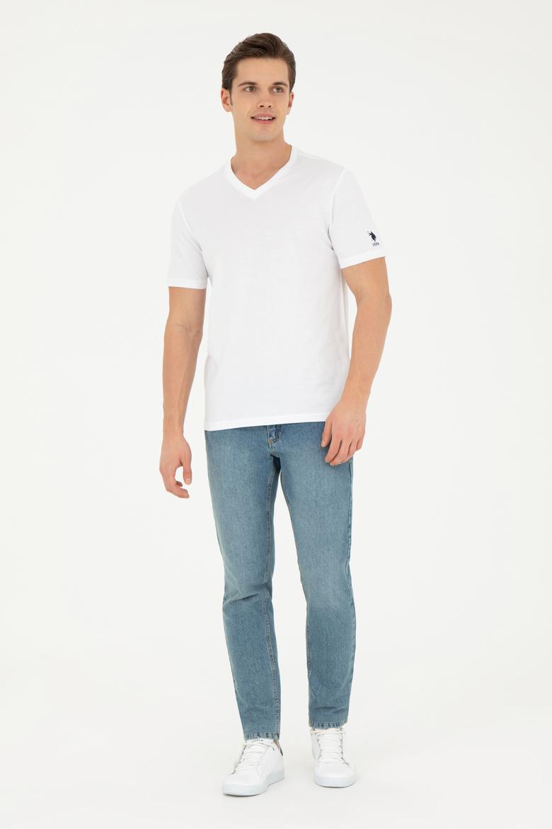 Erkek Beyaz Basic Tişört - 50284632013