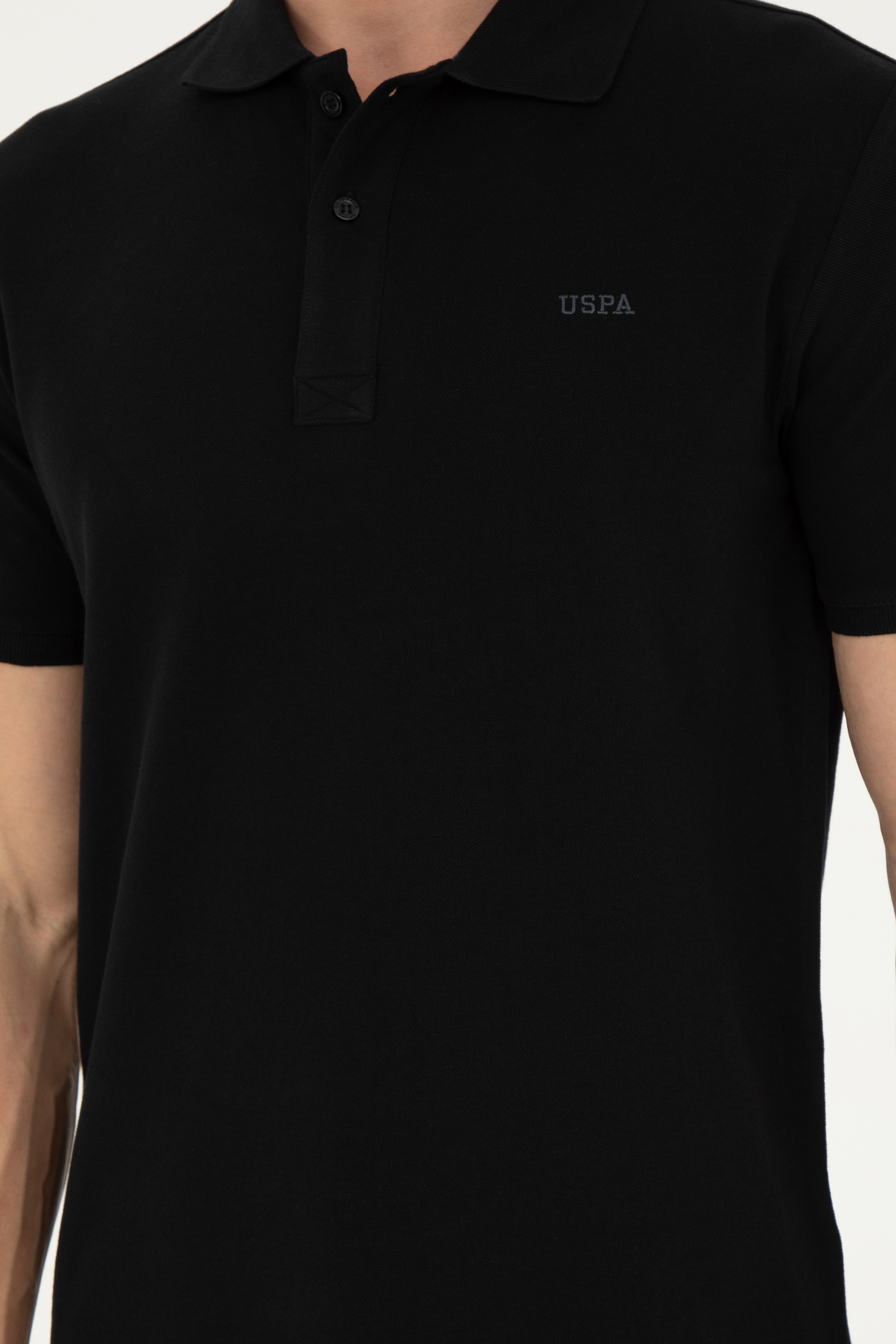 Erkek Siyah Basic Tişört - Image 6