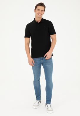 Erkek Siyah Basic Tişört - 50284641016