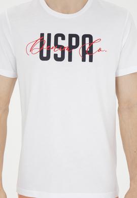 Erkek Bisiklet Yaka Beyaz Tişört - 50287081016