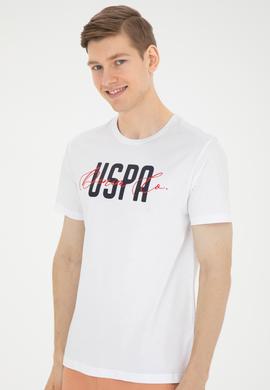 Erkek Bisiklet Yaka Beyaz Tişört - 50287081016