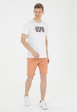 Erkek Bisiklet Yaka Beyaz Tişört - 50287081016