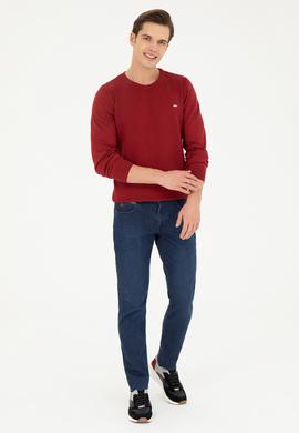 Erkek Bordo Kazak - 50257043016