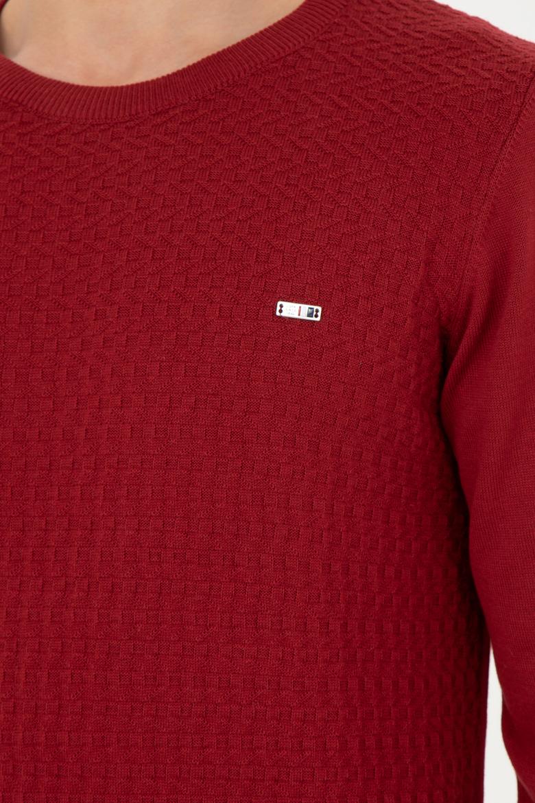 Erkek Bordo Kazak - 50257043016