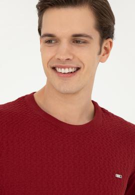 Erkek Bordo Kazak - 50257043016