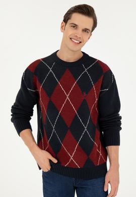 Erkek Lacivert Kazak - 50256191005