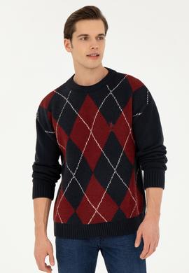 Erkek Lacivert Kazak - 50256191005