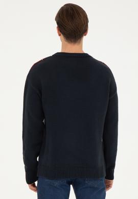 Erkek Lacivert Kazak - 50256191005