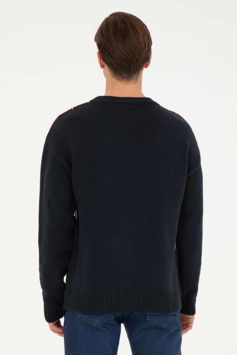 Erkek Lacivert Kazak - 50256191005