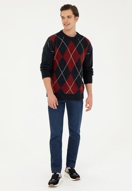 Erkek Lacivert Kazak - 50256191005