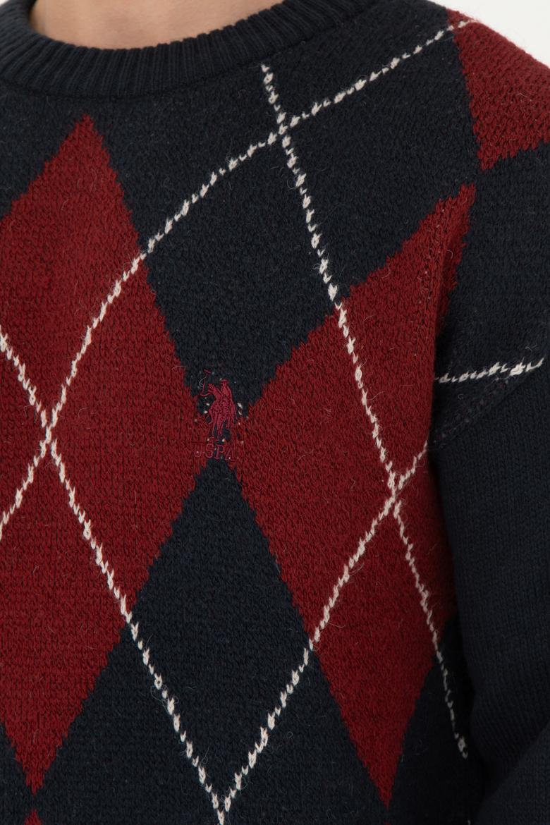 Erkek Lacivert Kazak - 50256191005