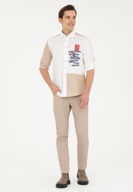 Erkek Koyu Bej Kanvas / Chino Pantolon - 50275828566