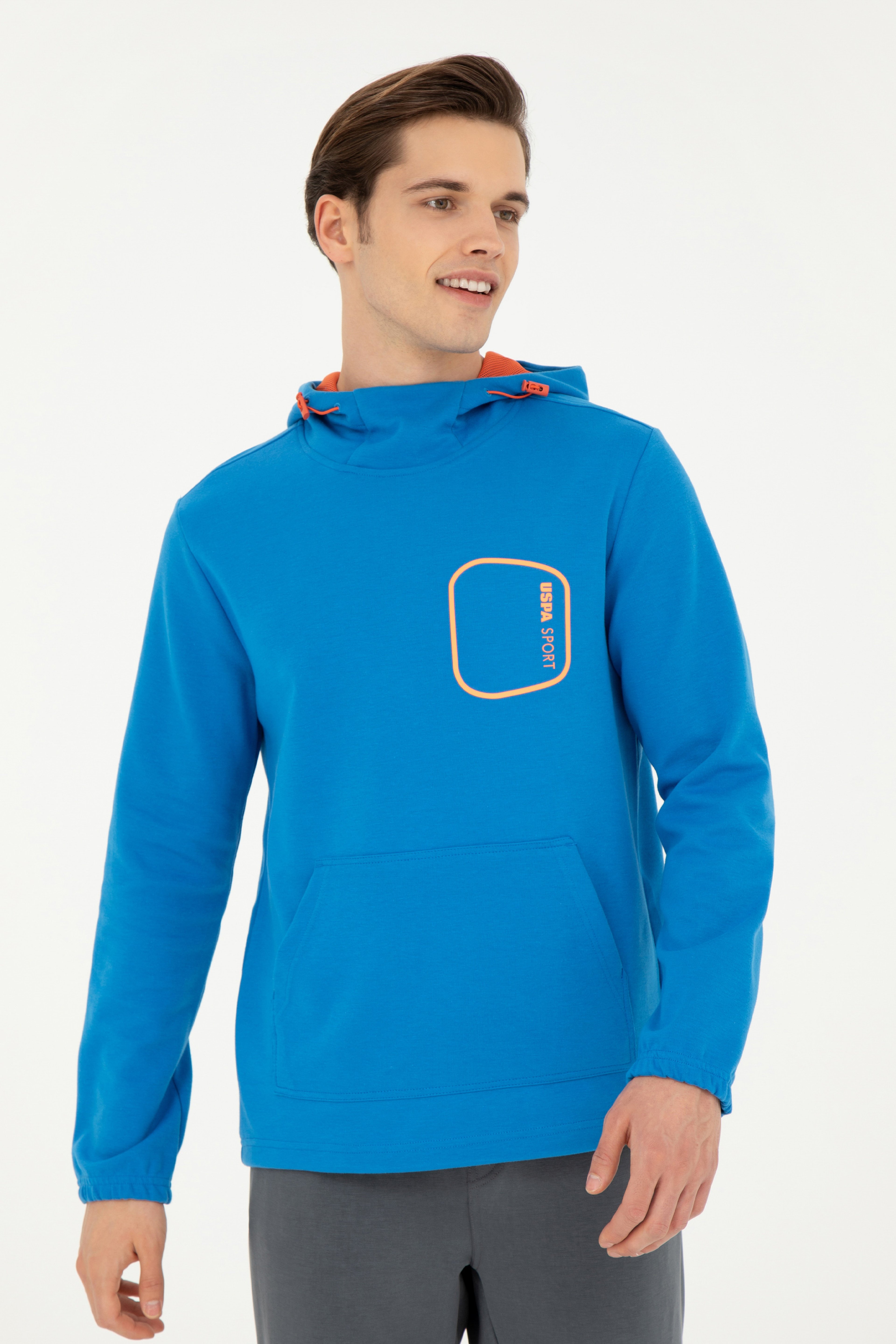 Erkek Kobalt Mavi Sweatshirt - Image 3