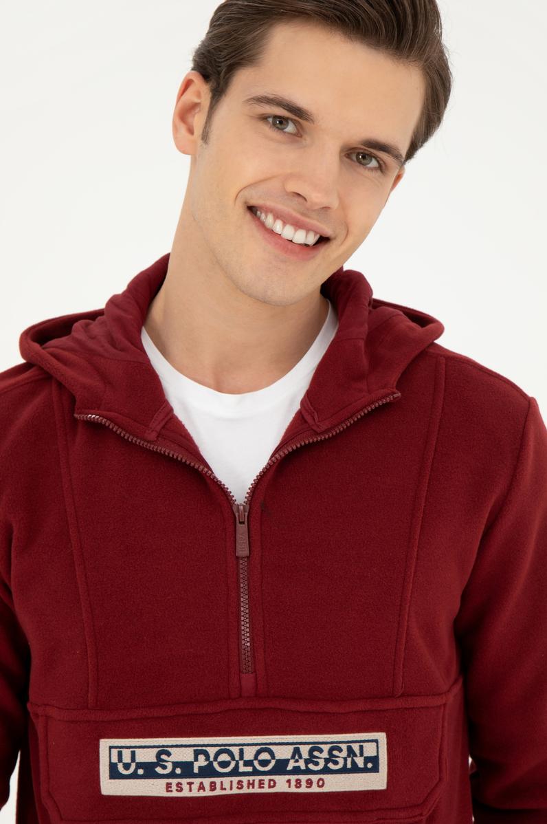 Erkek Bordo Sweatshirt