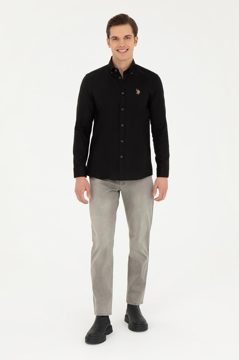 Erkek Gri Jean Pantolon