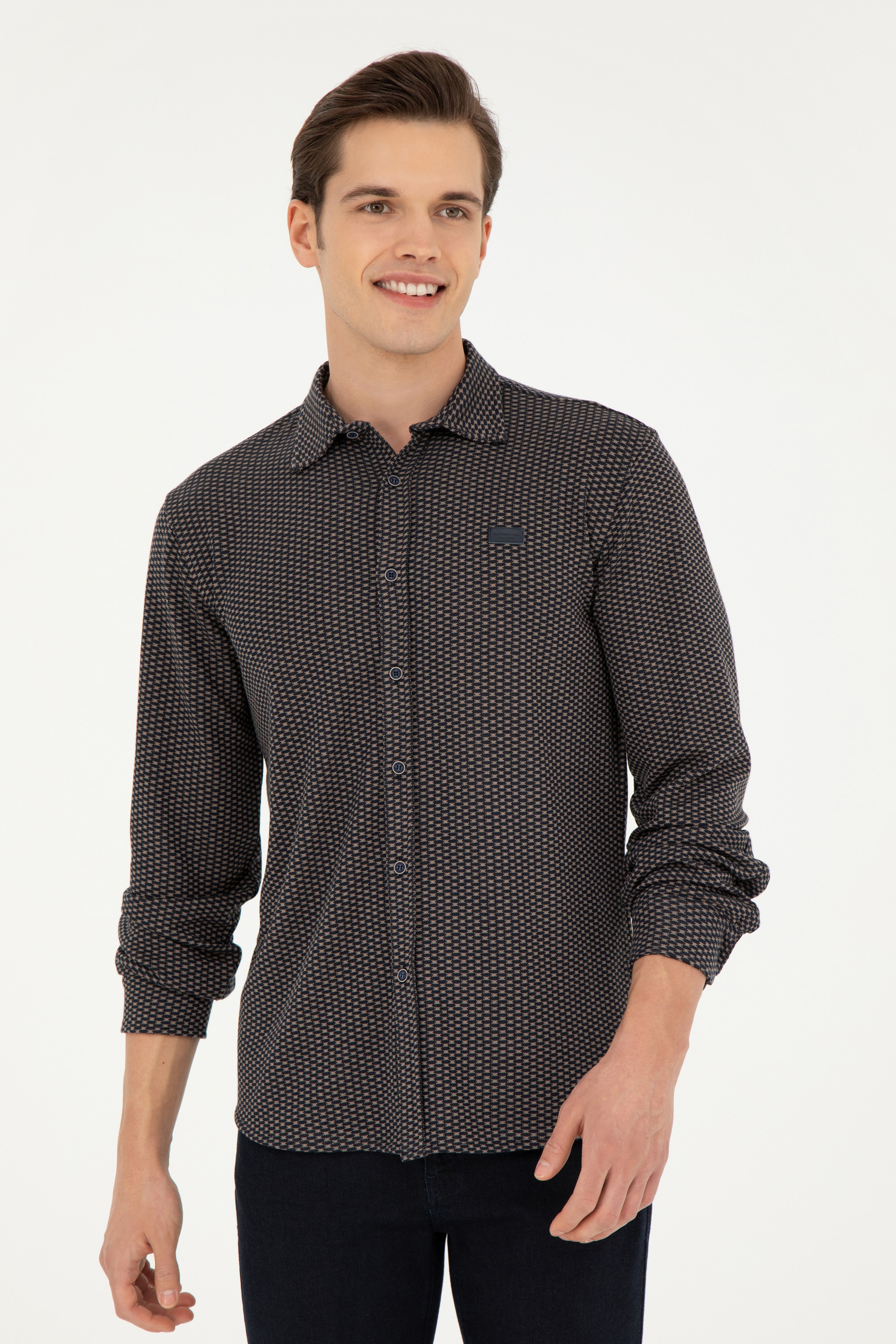 Erkek Lacivert Sweatshirt - Image 3