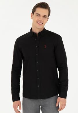 Erkek Siyah Uzun Kollu Basic Gömlek - 50256697046