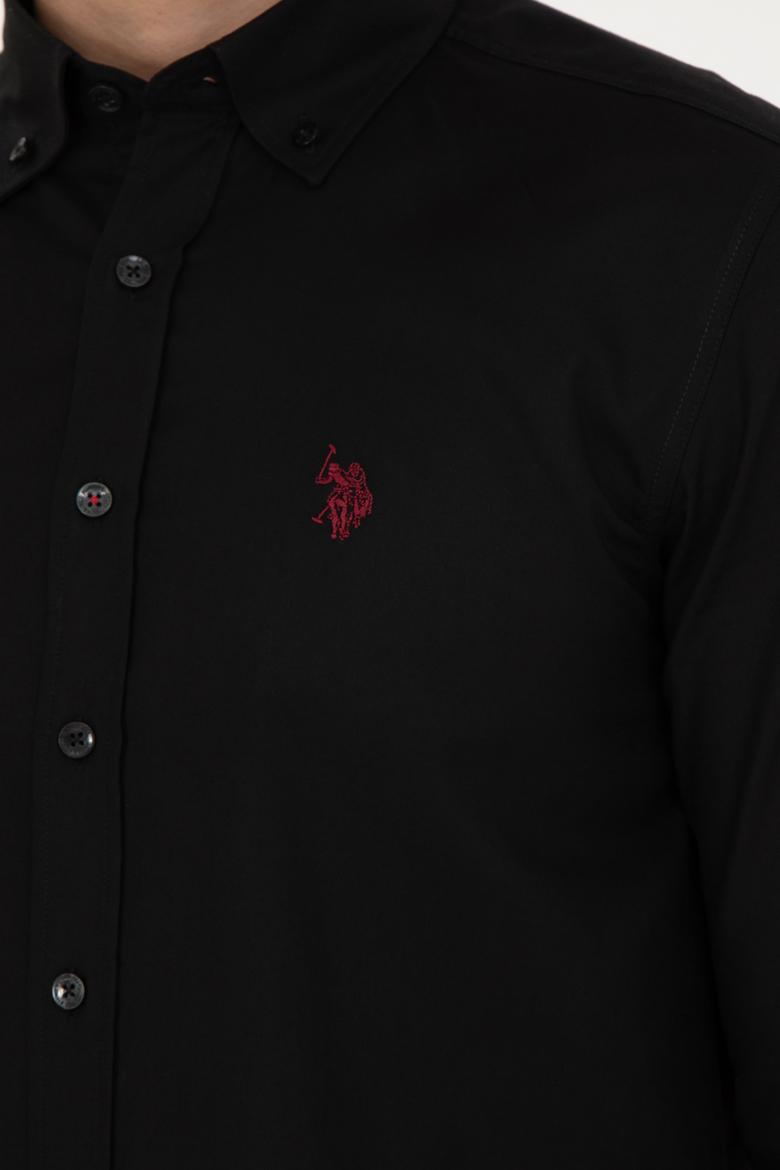 Erkek Siyah Uzun Kollu Basic Gömlek - 50256697046