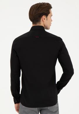 Erkek Siyah Uzun Kollu Basic Gömlek - 50256697046