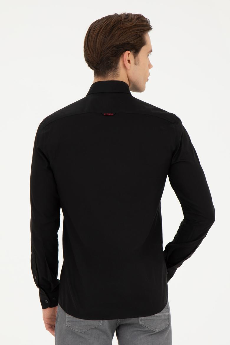 Erkek Siyah Uzun Kollu Basic Gömlek - 50256697046